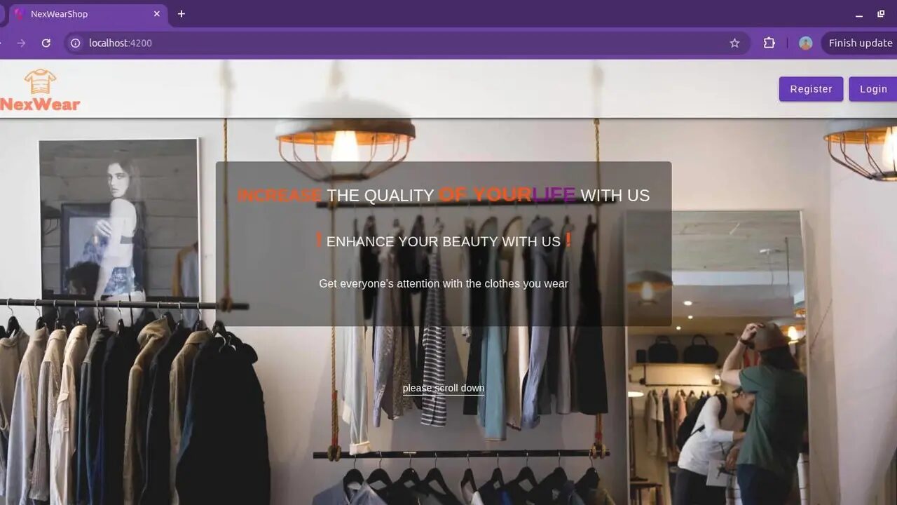 تصویر فروشگاه آنلاین NexWear